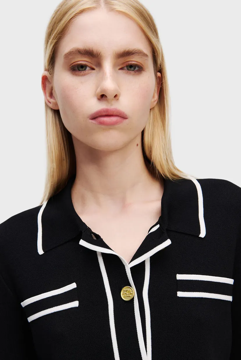 Жіночий чорний кардиган KARL WARDROBE CARDIGAN 4