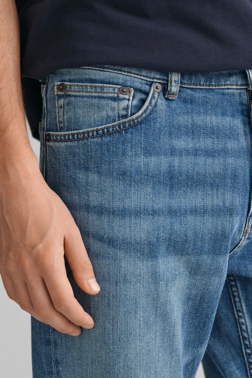 Чоловічі сині джинси REGULAR GANT JEANS 5