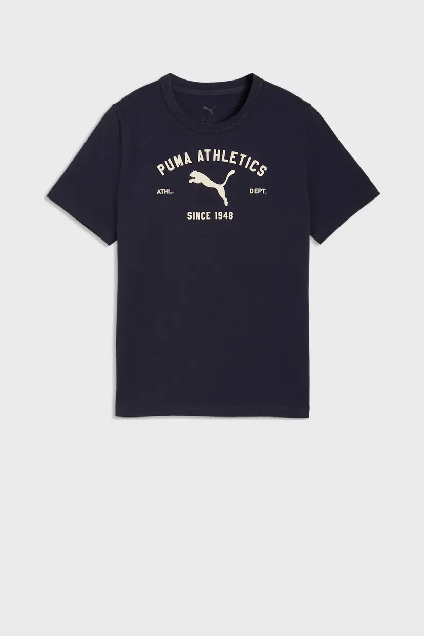 Дитяча темно-синя футболка PUMA Class Graphic Tee Youth 4