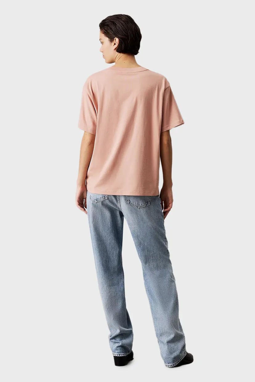 Жіноча персикова футболка EMBROIDERED MONOLOGO TEE 3