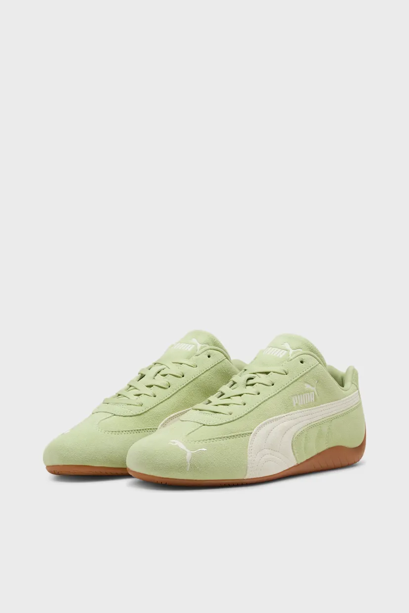 Зеленые замшевые кроссовки Speedcat OG Unisex 3