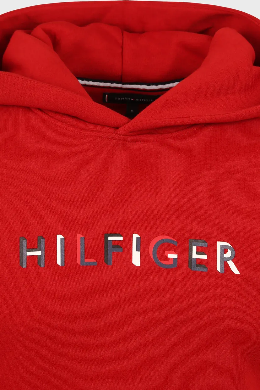 Чоловіче червоне худі RWB HILFIGER HOODY 4