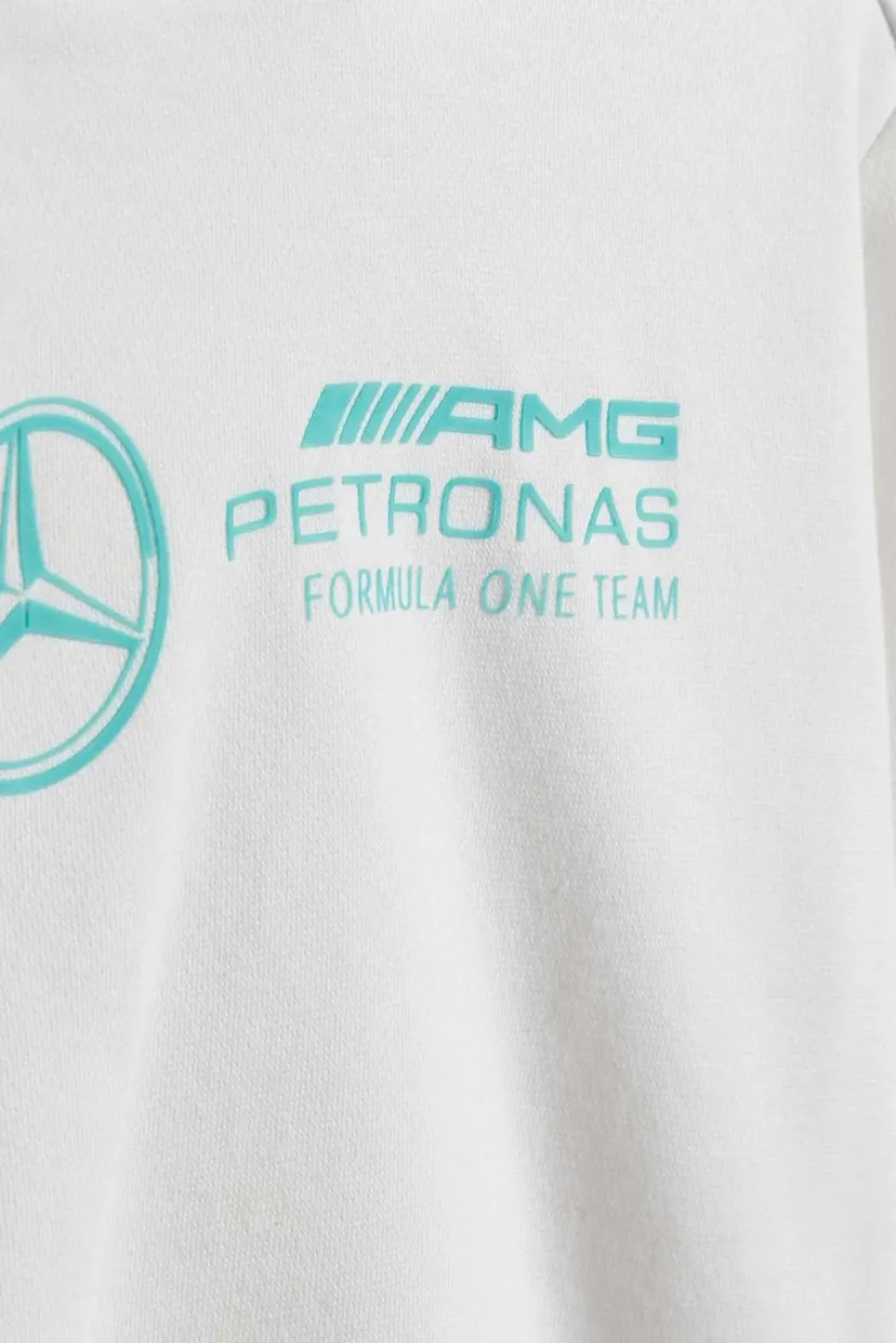 Дитячий білий спортивний костюм (худі, штани) MERCEDES - AMG PETRONAS FORMULA ONE TEAM DNA BABY 3