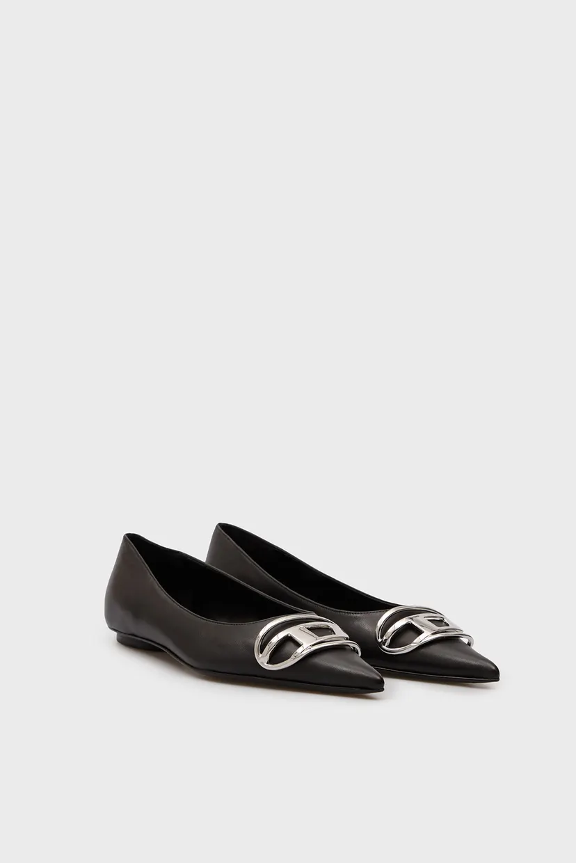 Жіночі чорні шкіряні балетки D-VENUS BAL SHOES 3