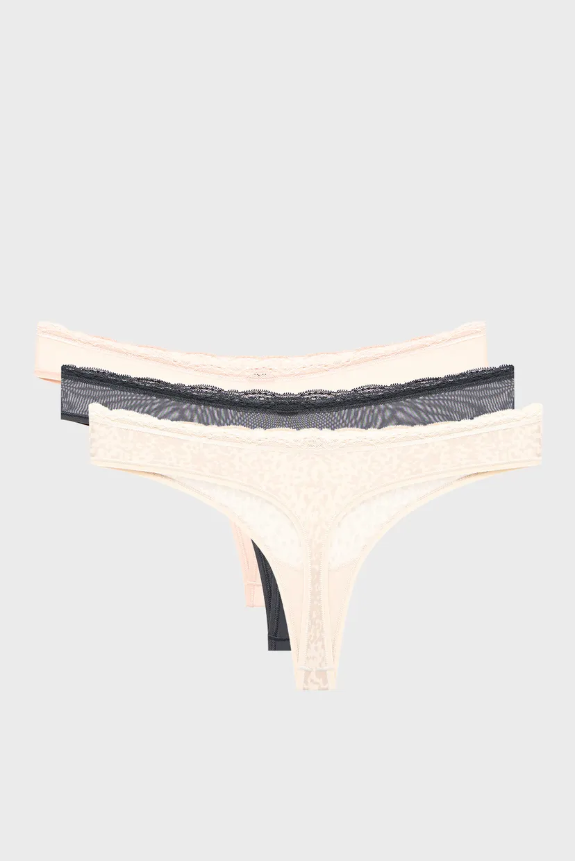 Жіночі трусики (3 шт) THONG 8