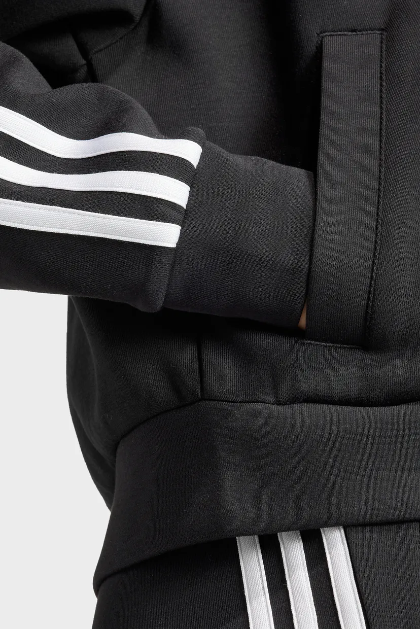 Женское черное худи Future Icons 3-Stripes Full Zip 4