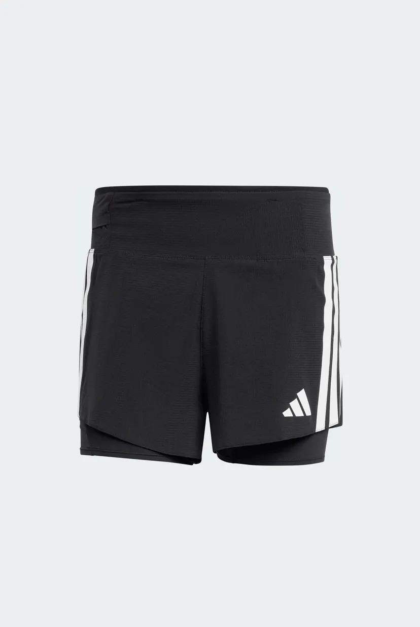 Чоловічі чорні шорти 2в1 Adizero Running 2-in-1 Gel Pocket 6
