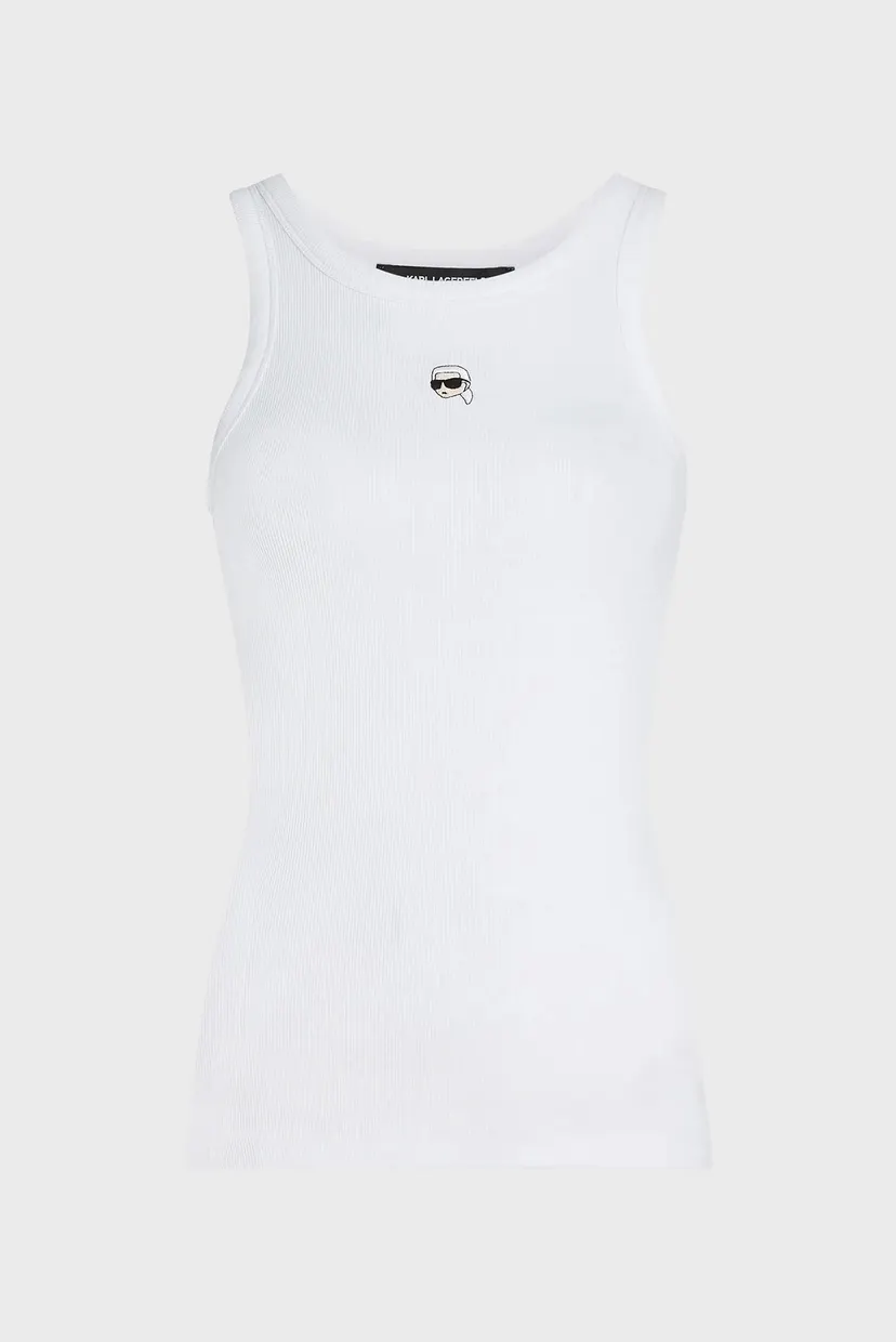 Жіноча біла майка IKON RIBBED 5
