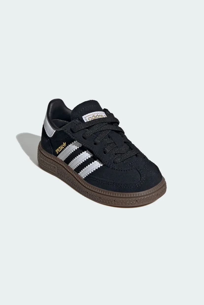 Дитячі чорні замшеві снікерси Handball Spezial Comfort Closure Elastic Lace Kids 4