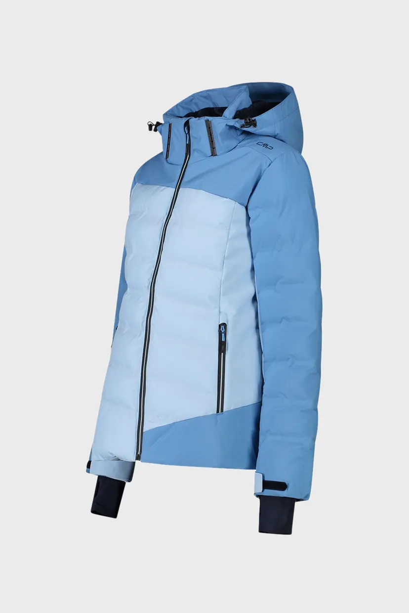 Жіноча блакитна лижна куртка ZIP HOOD TWILL 3