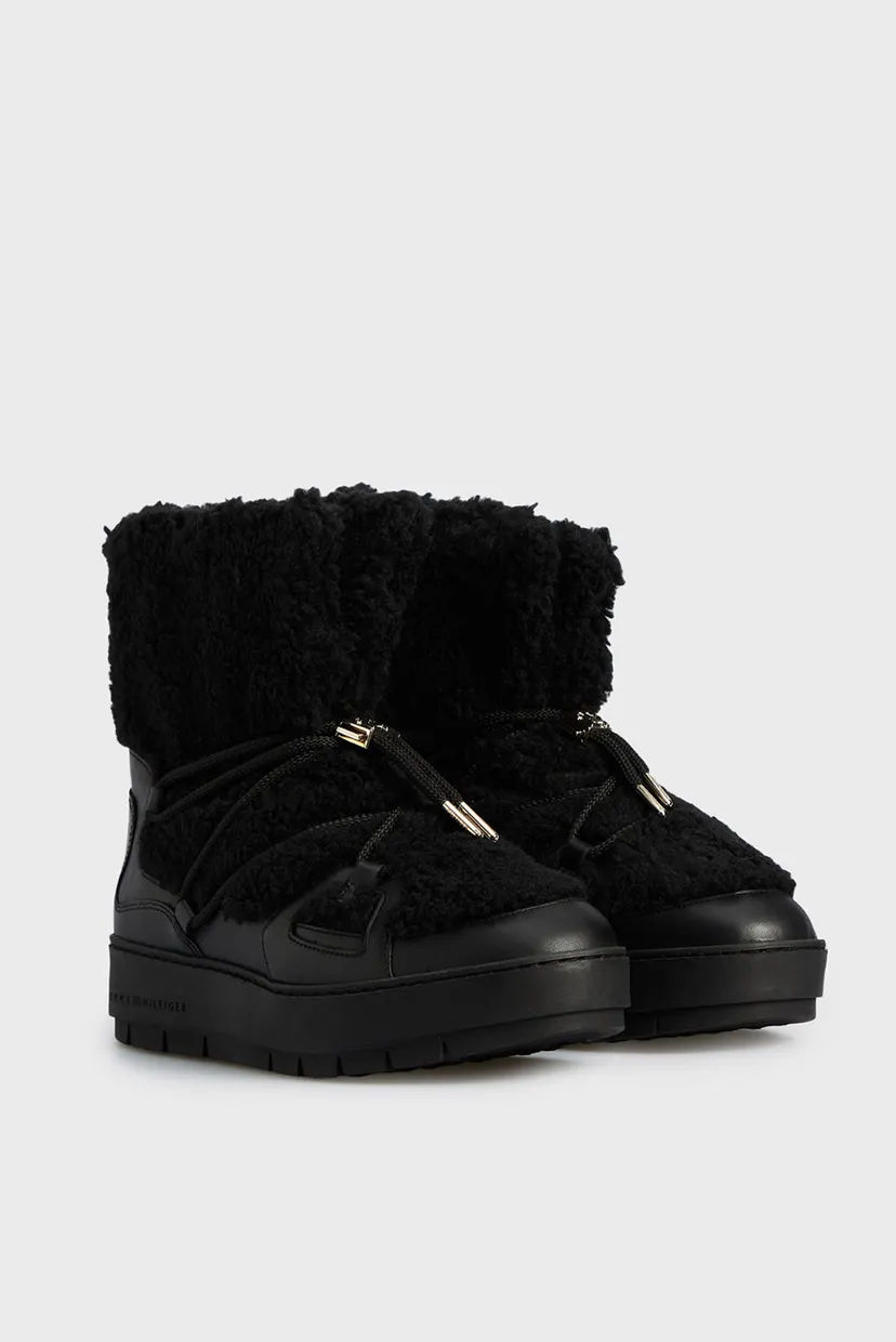 Женские черные луноходы TOMMY TEDDY SNOWBOOT 3