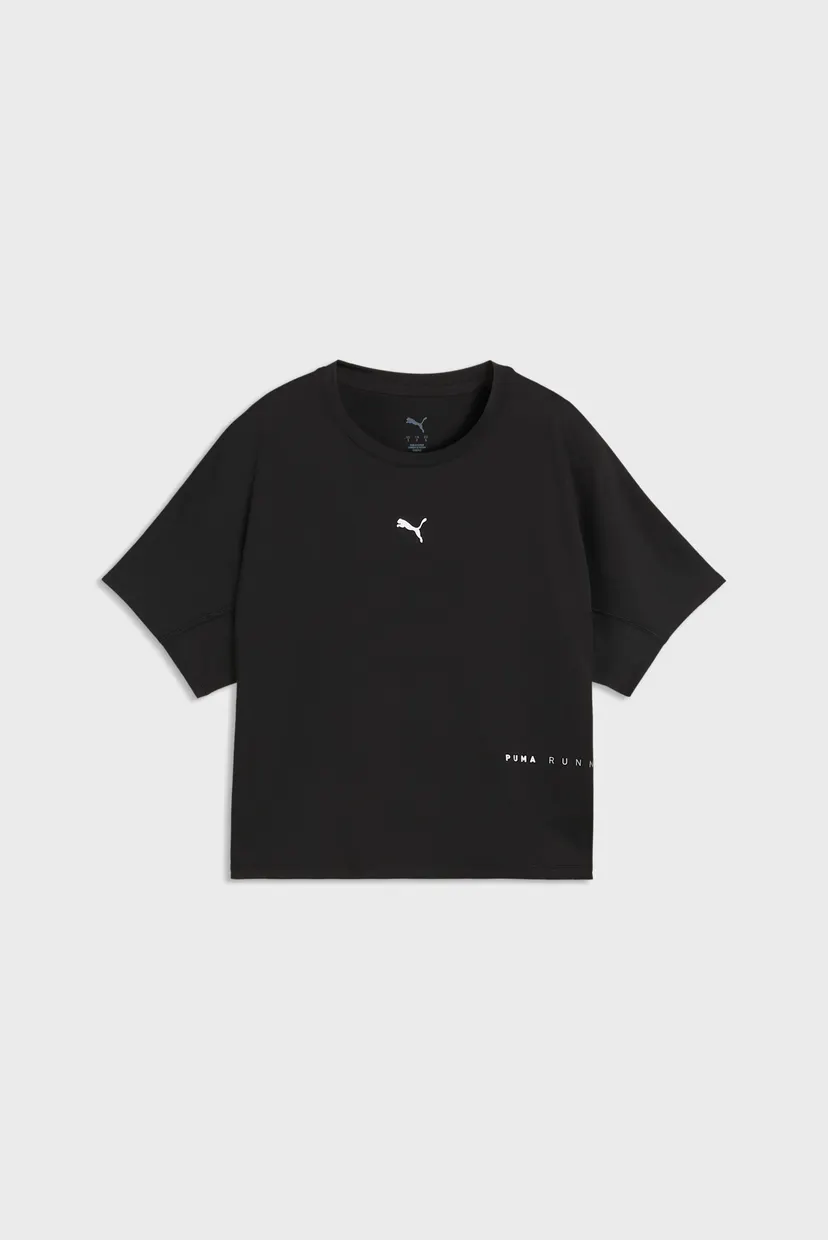 Женская черная футболка Brightstride CLOUDSPUN Running Tee Women 4