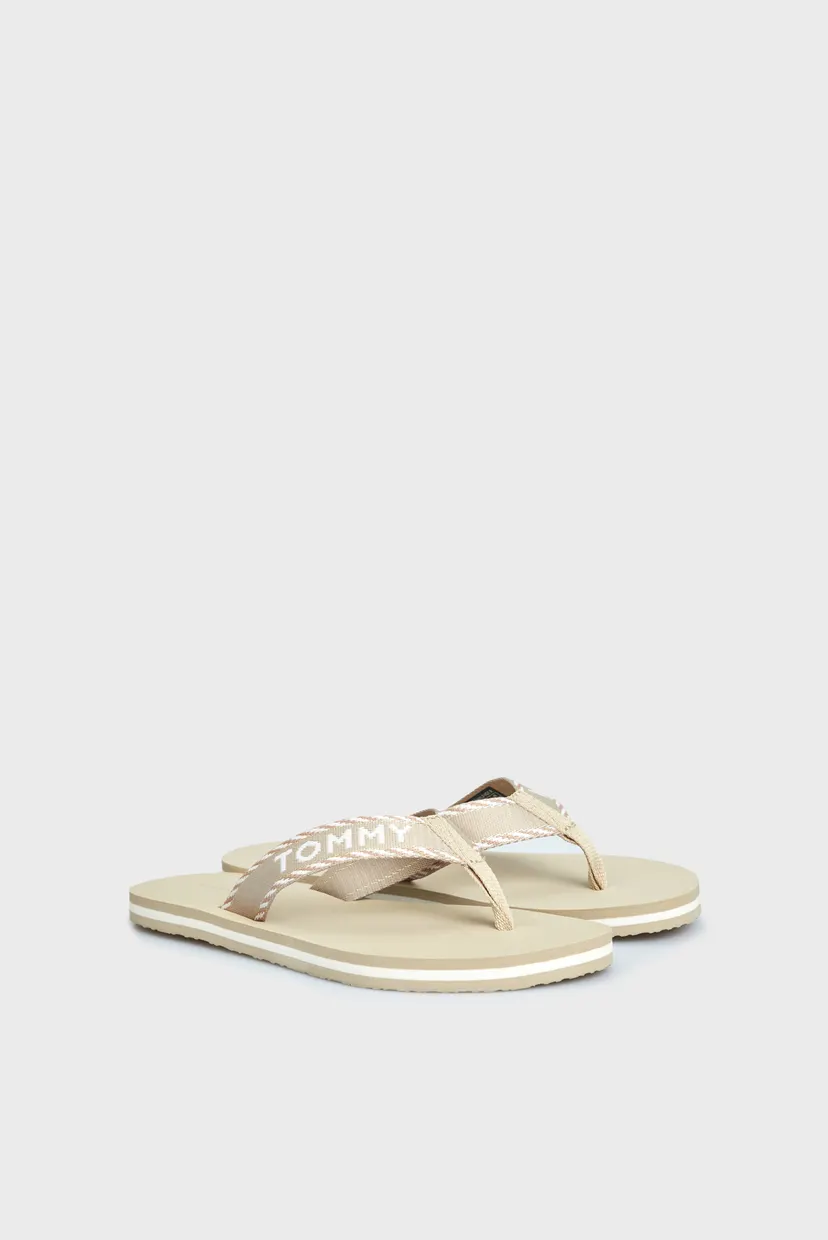 Жіночі бежеві в'єтнамки TOMMY WEBBING SANDAL 3