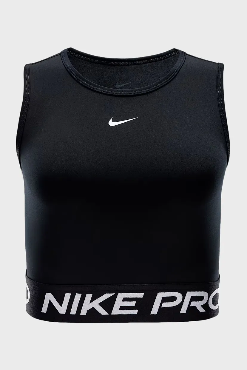 Жіночий чорний топ NIKE PRO DF 365 CROP TANK 6