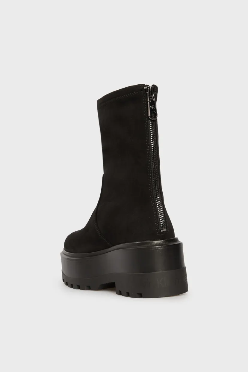 Женские черные полусапоги FLATFORM ZIP MG SS 5