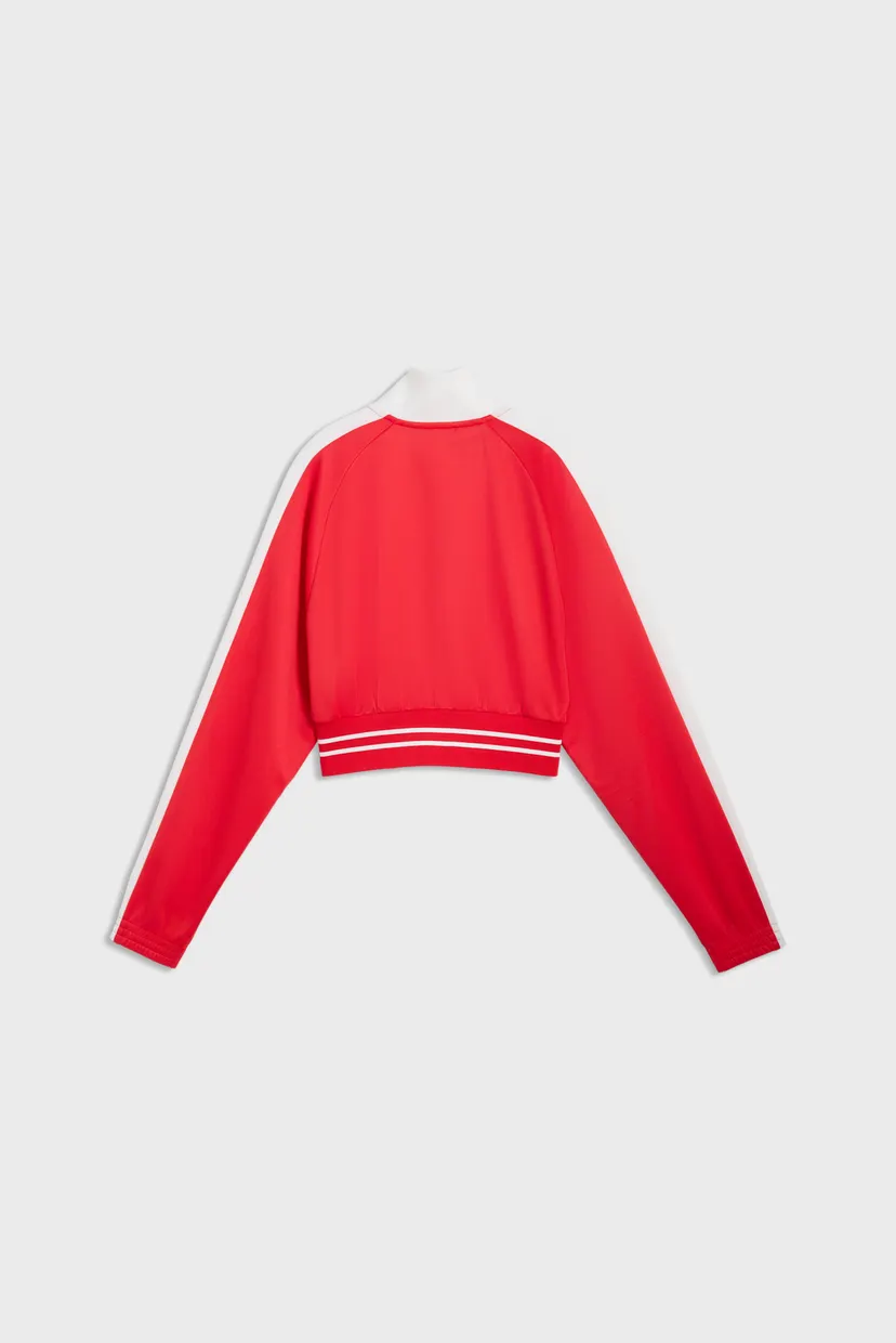 Женская красная спортивная кофта T7 Cropped Track Jacket Women 6