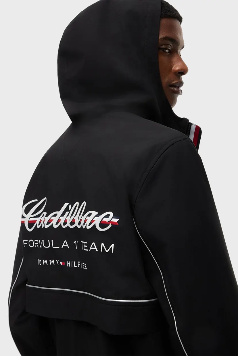 Мужская черная ветровка TH x Cadillac Formula 1® Team 5