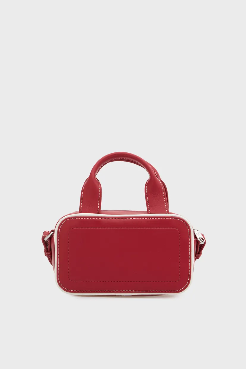 Жіноча червона сумка CONTRAST MINI BAULETTO 4