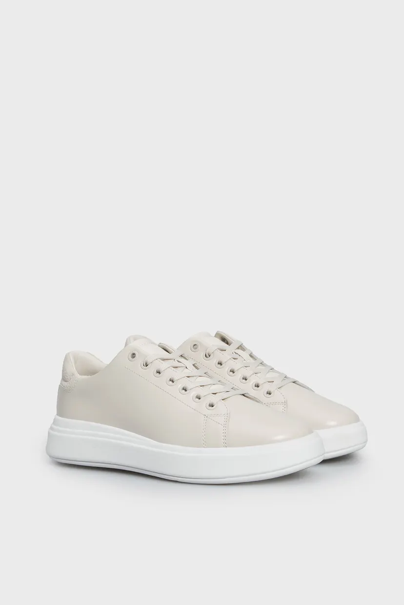 Женские белые кожаные сникерcы RAISED CUP LACE UP NANO MONO BT 3