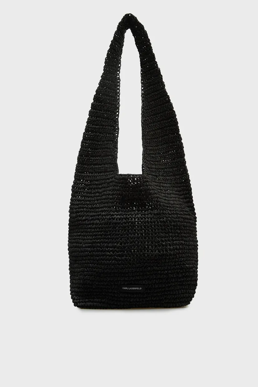 Женский черный шоппер AUTOGRAPH CROCHET TOTE 4