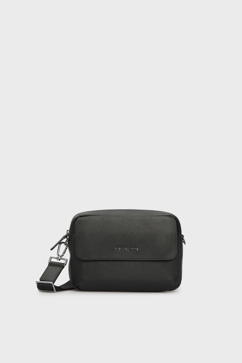 Мужская черная кожаная сумка HUDSON UTILITY XBODY Michael Kors