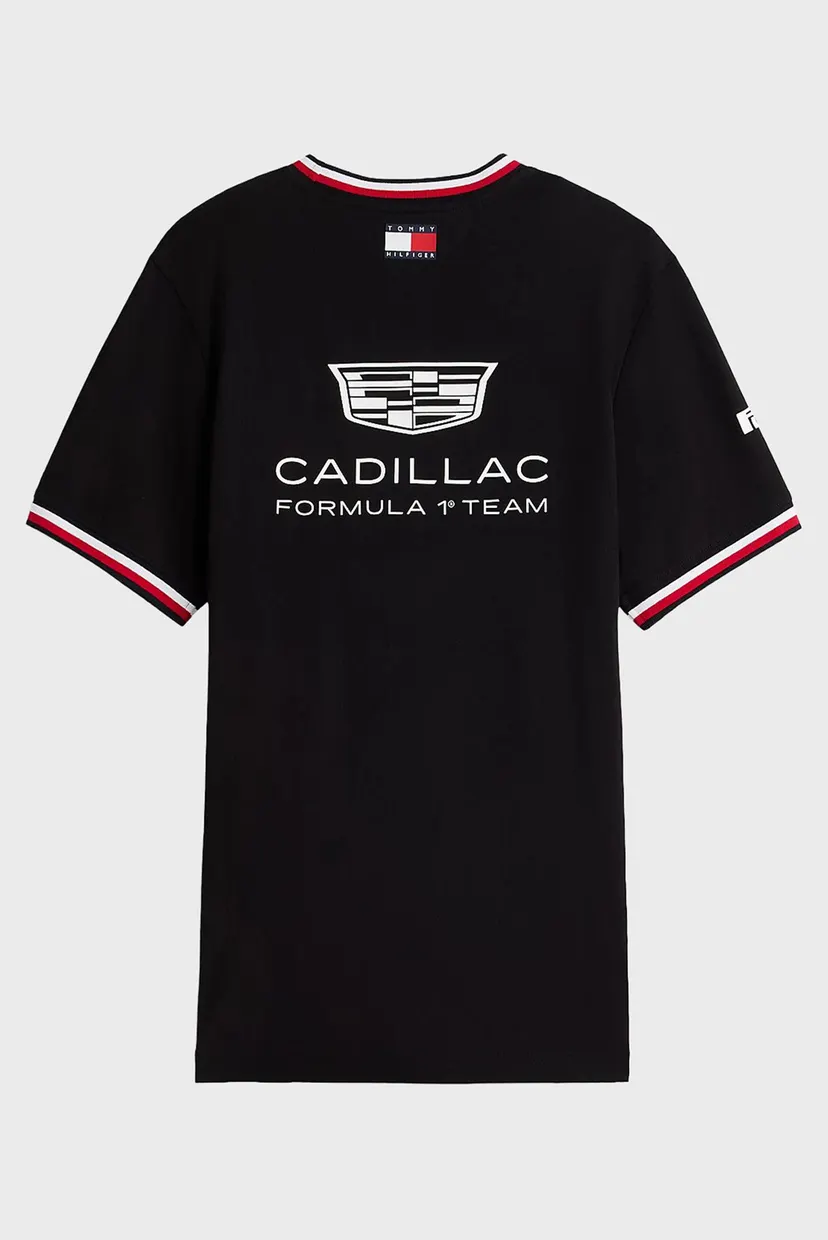 Мужская черная футболка TH x Cadillac Formula 1® Team 6
