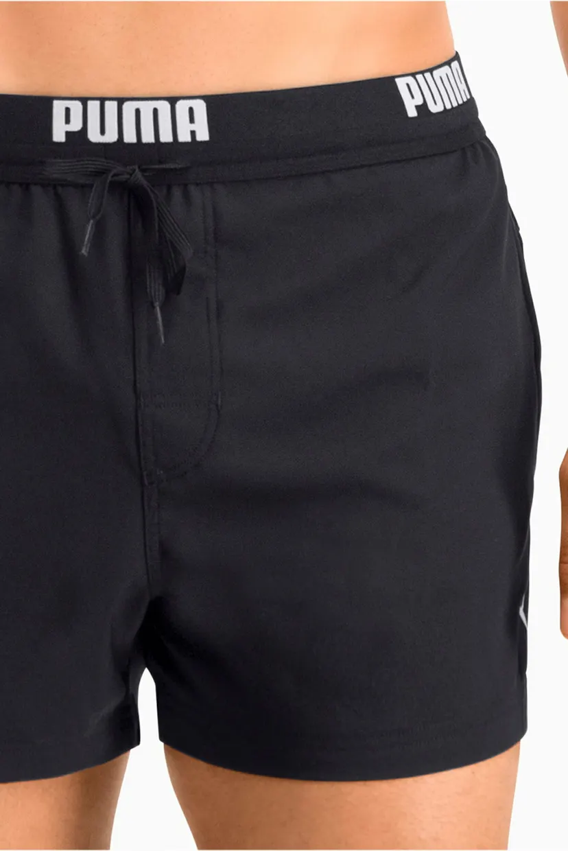 Мужские черные плавательные шорты PUMA Swim Men Logo Short Length Swim Shorts 4