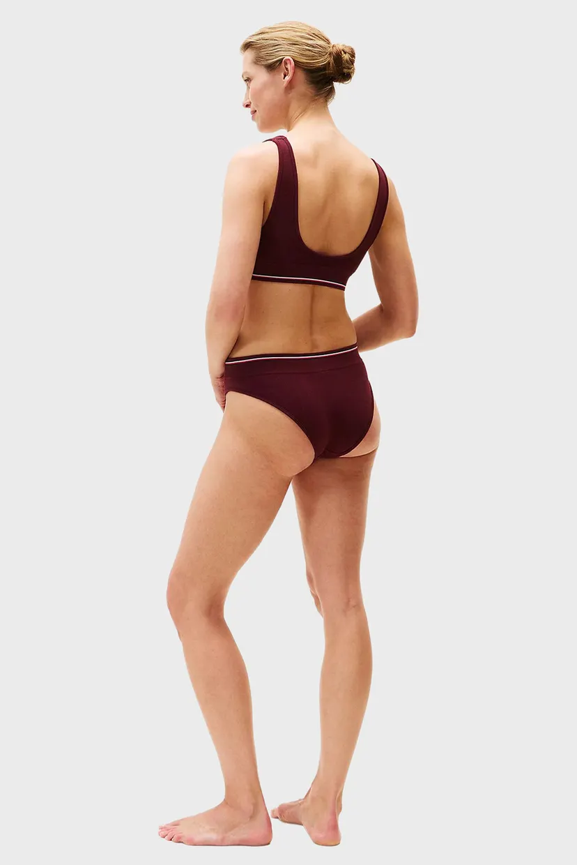 Женские бордовые трусики BIKINI 3