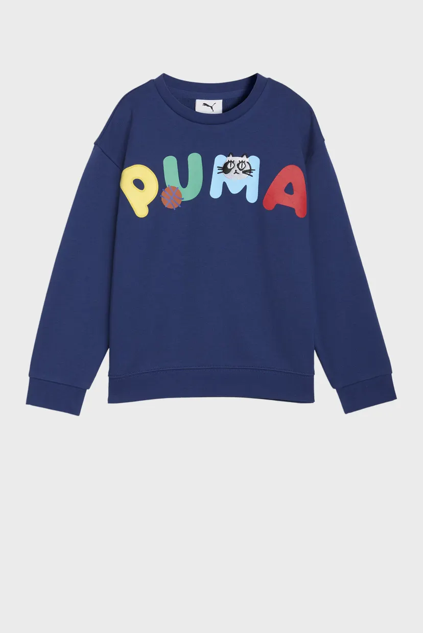 Дитячий синій світшот Sporty Cats Relaxed Sweatshirt Kids 4