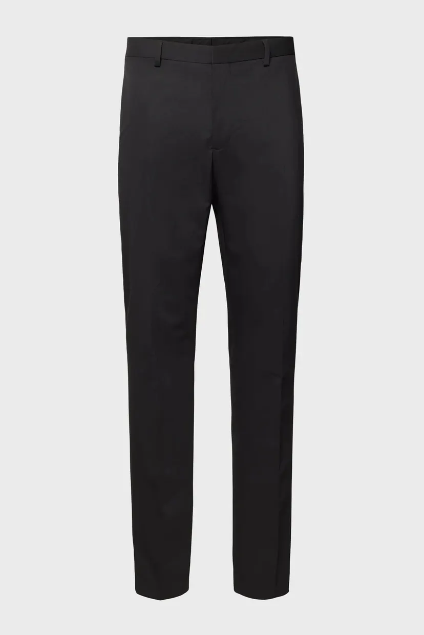 Мужские черные шерстяные брюки TRAVEL TWILL SLIM TAPERED 5