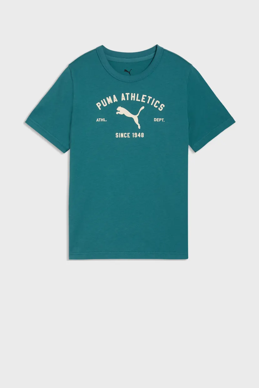 Дитяча бірюзова футболка PUMA Class Graphic Tee Youth 4