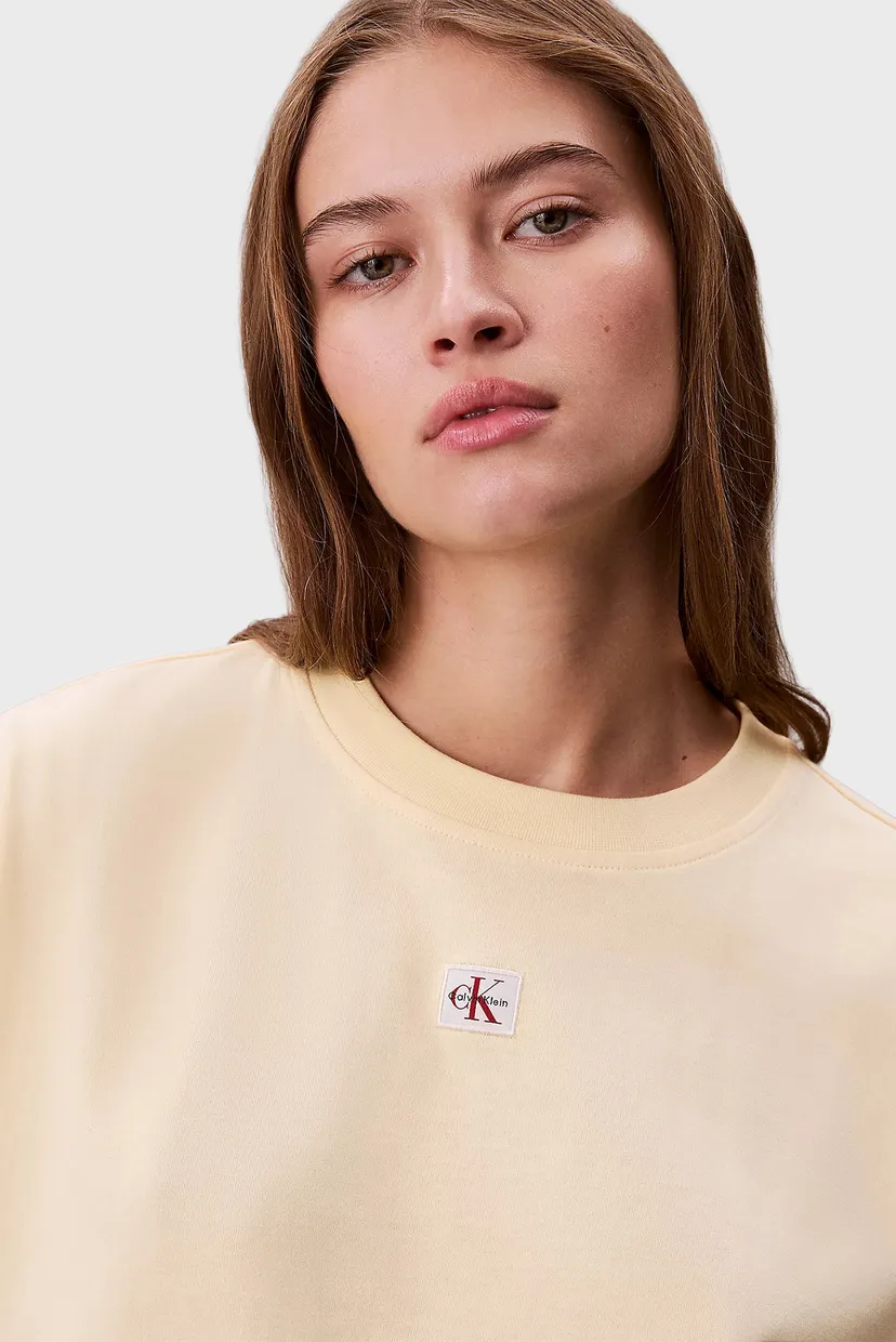 Женская желтая футболка OVERSIZED 6