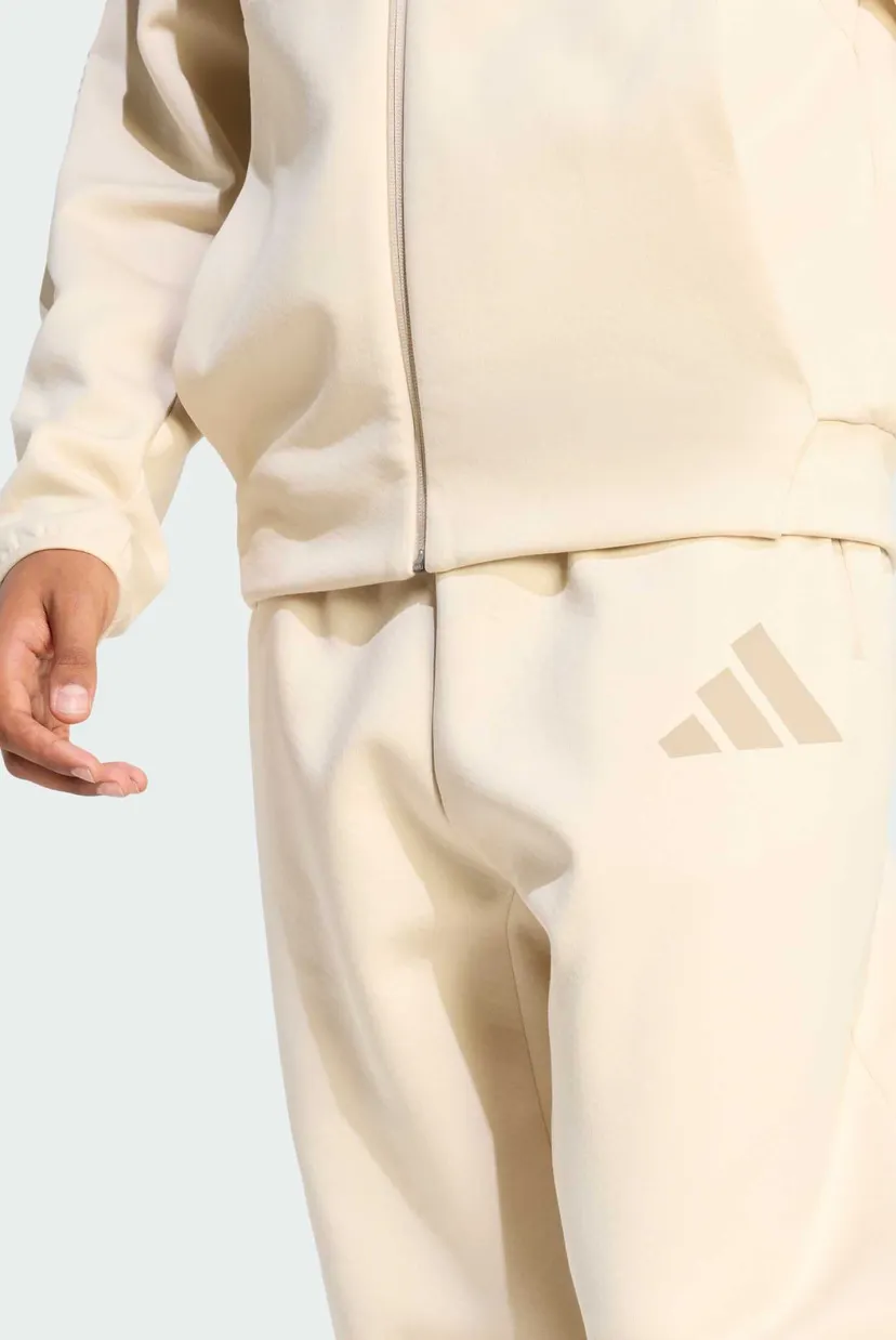 Мужские бежевые спортивные брюки adidas Z.N.E. Open-Hem 4