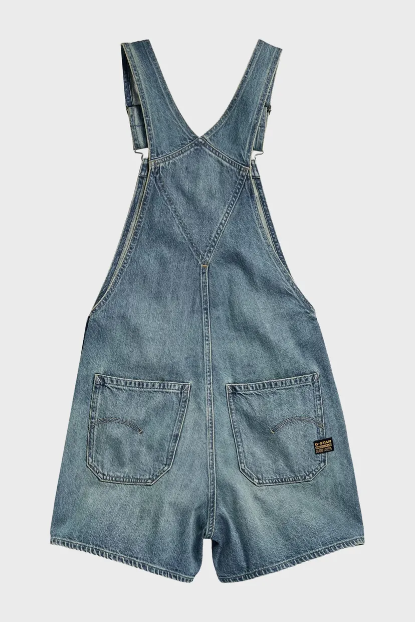 Жіночий синій джинсовий комбінезон Dungaree 5