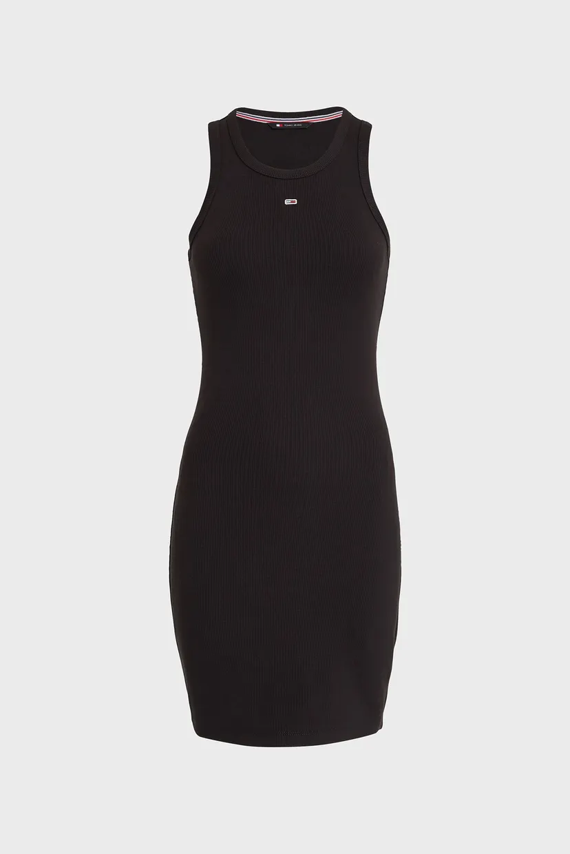 Женское черное платье TJW ESSENTIAL RIB TANK BODYCON 5