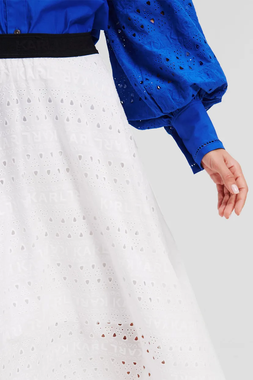 Жіноча біла спідниця EMBROIDERY SKIRT 5
