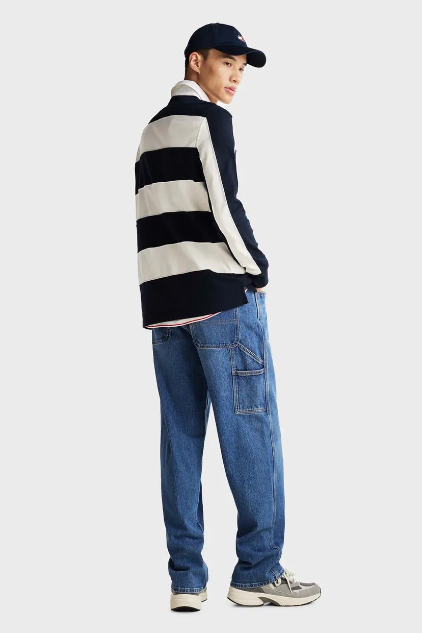 Мужское поло в полоску TJM ENTRY STRIPE BADGE RUGBY LS 3