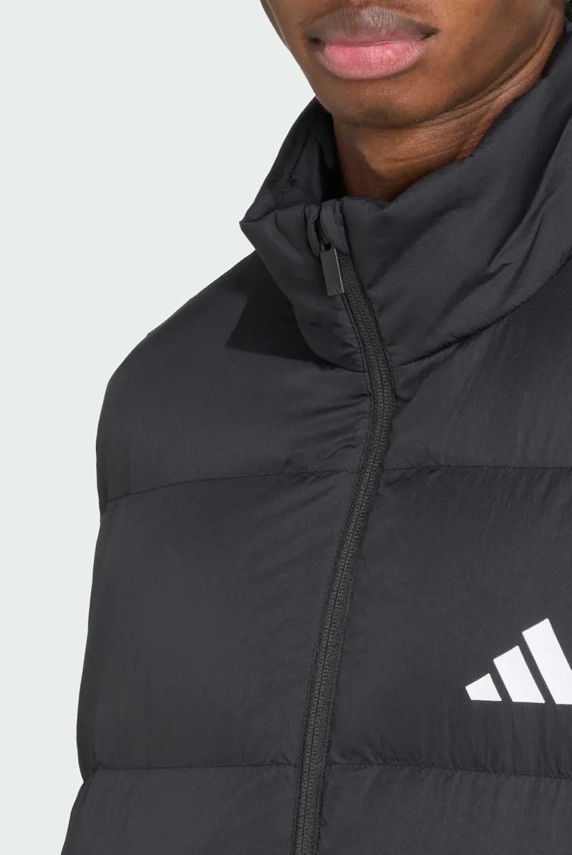 Чоловічий чорний пуховий жилет Essentials Climawarm 3-Stripes 4