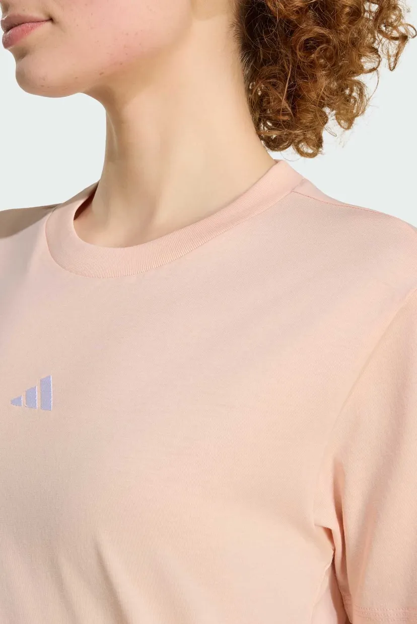 Жіноча пудрова футболка Essentials Small Logo Cotton 4