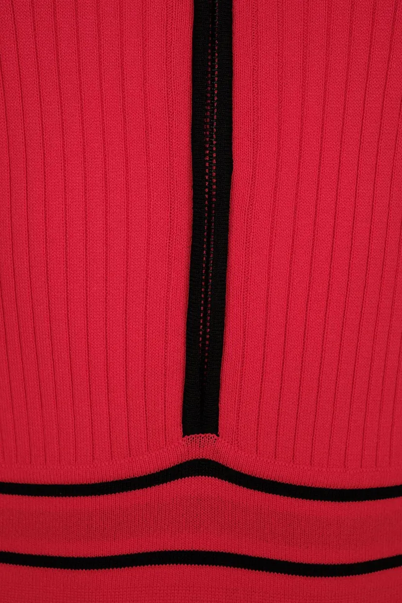 Женское красное платье LOGO KNIT DRESS 3