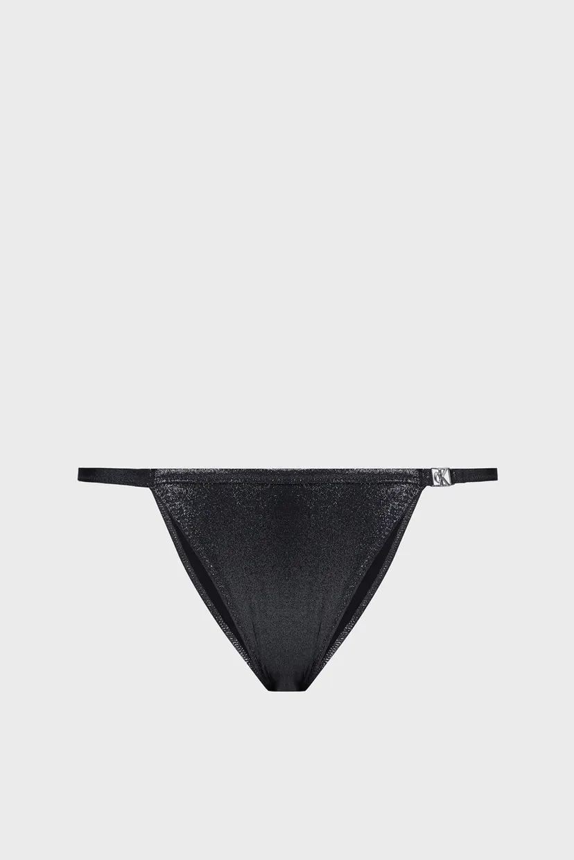 Женские черные трусики от купальника STRING CHEEKY BIKINI 5