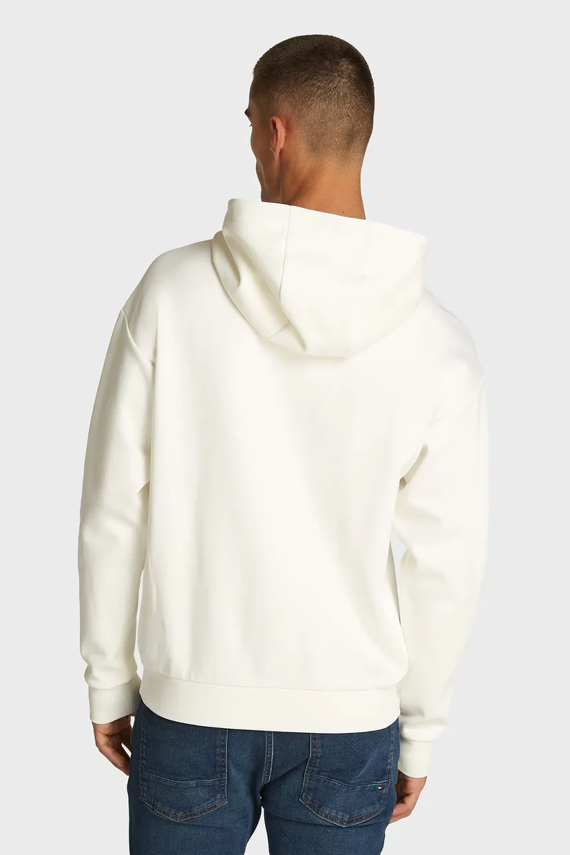 Мужское белое худи EMBOSSED HILFIGER 3