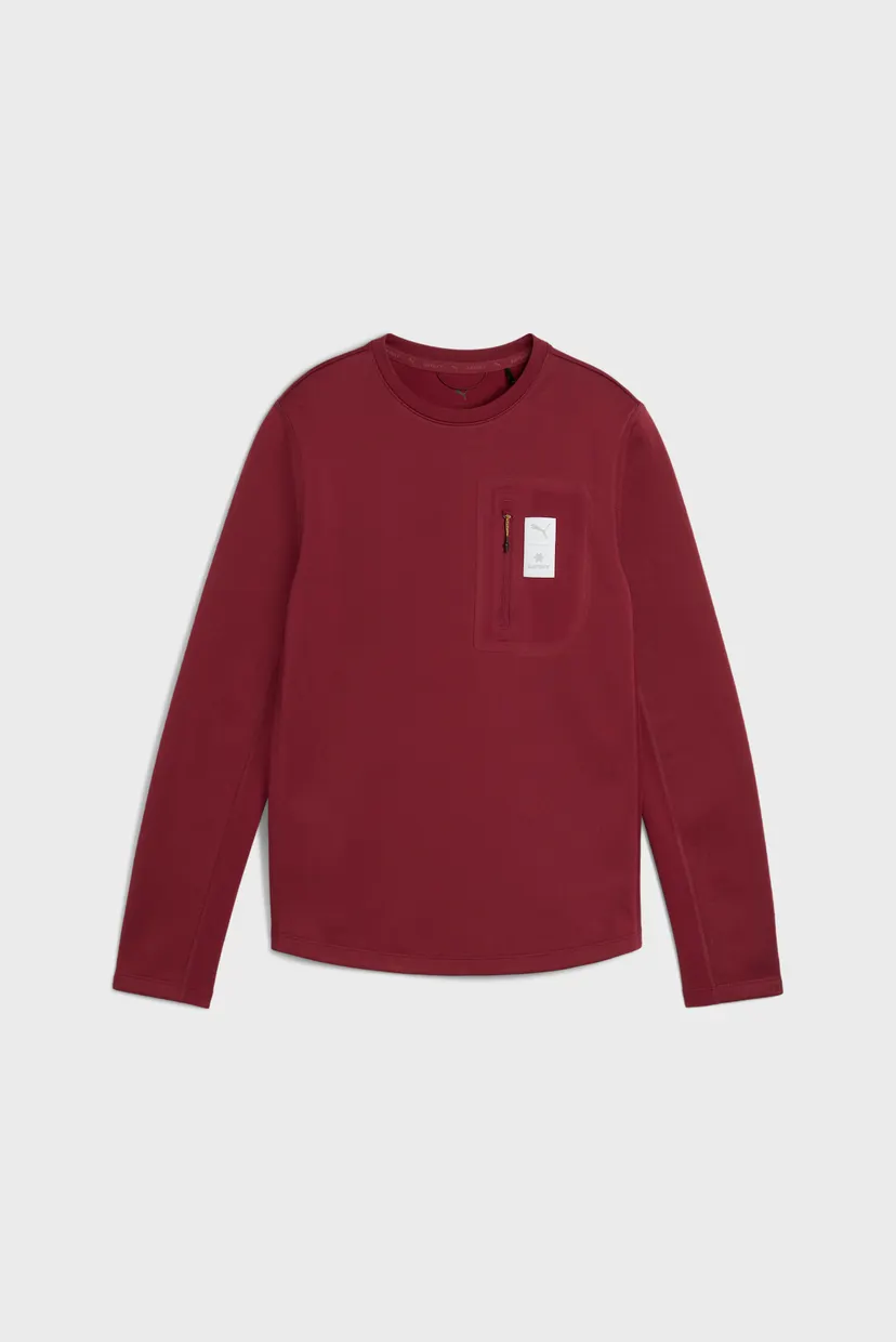 Жіночий бордовий лонгслів PUMA x SAYSKY Longsleeve Tee Women 6
