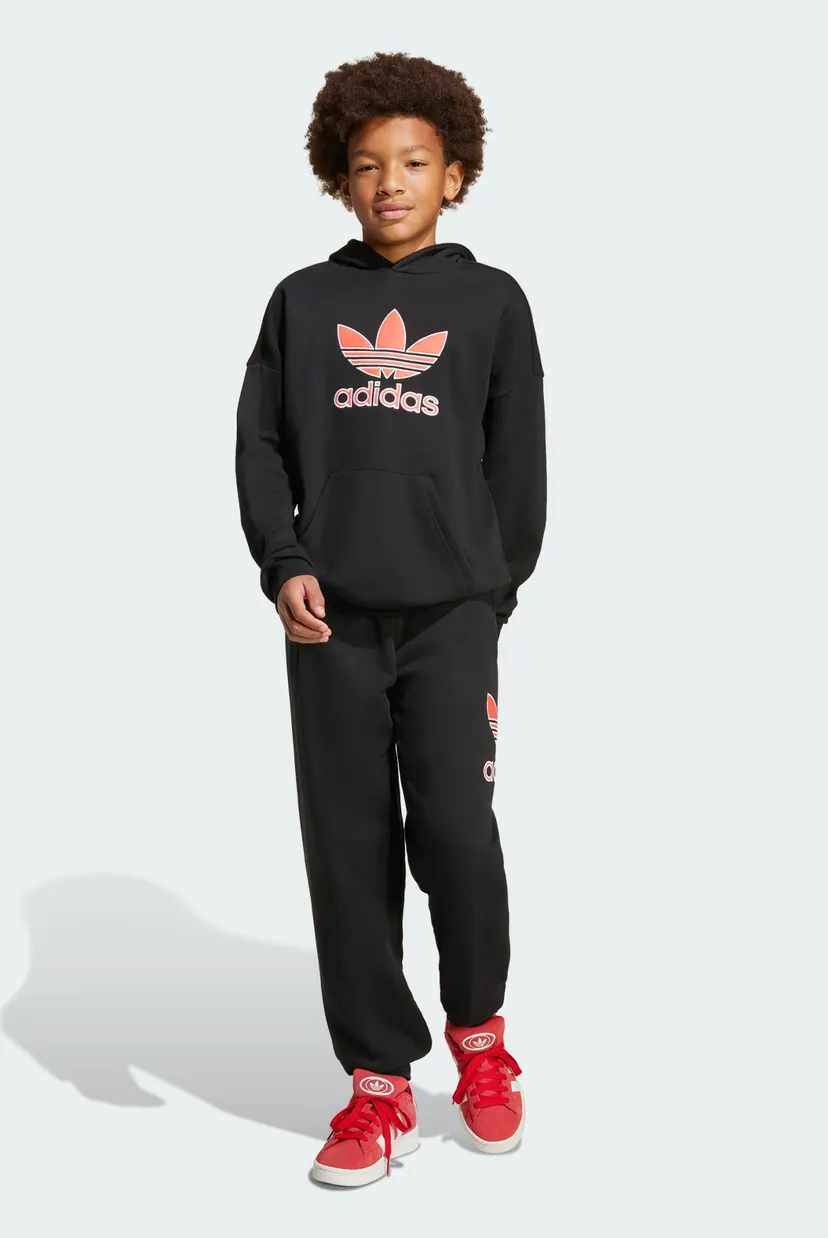Детское черное худи Big Logo Oversized Kids 3