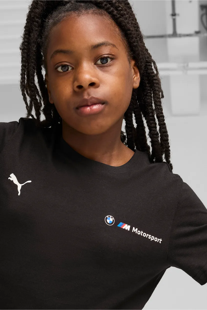 Детская черная футболка BMW M Motorsport ESS+ Logo Tee Youth 4