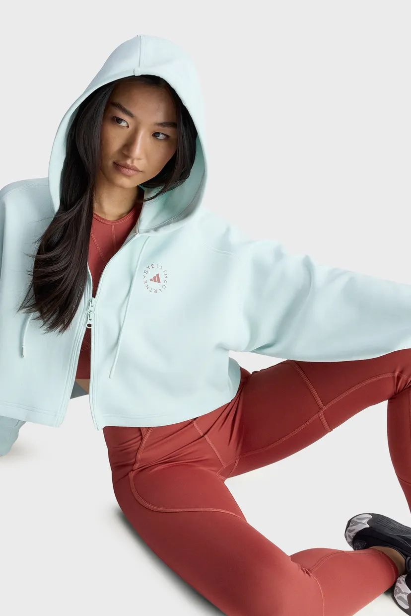 Женское мятное худи adidas by Stella McCartney Sportswear 4