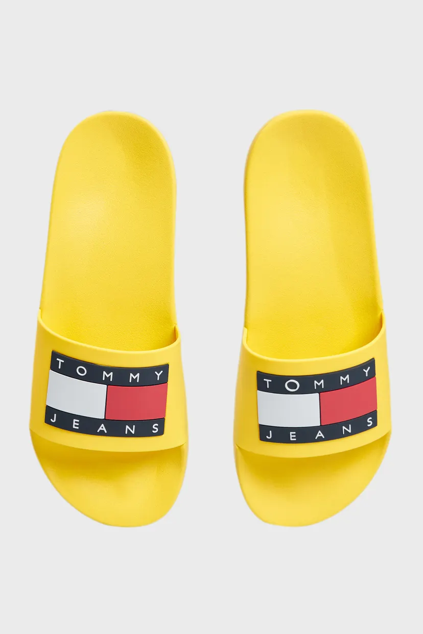 Чоловічі жовті слайдери TOMMY JEANS POOL SLIDE ESS 4