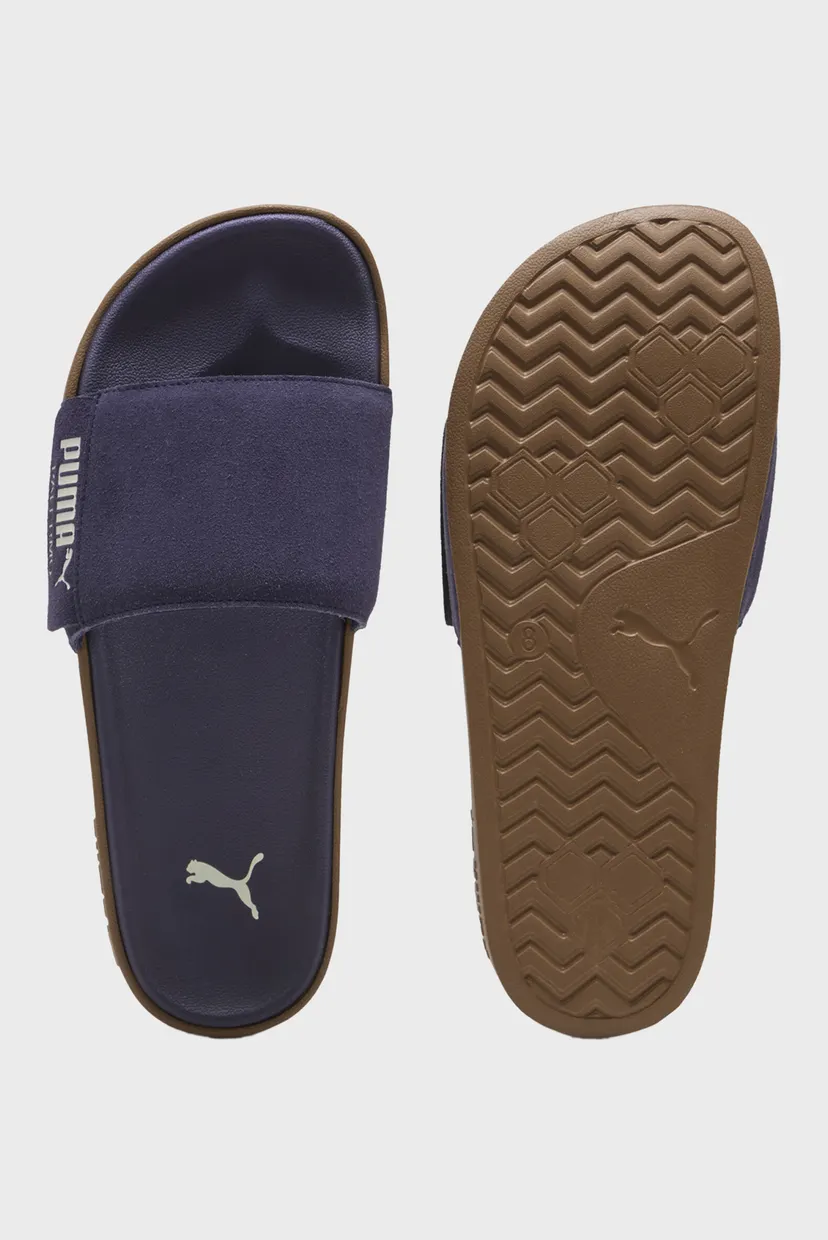 Темно-сині замшеві слайдери Leadcat 2.0 Palermo Foil Slides Unisex 4
