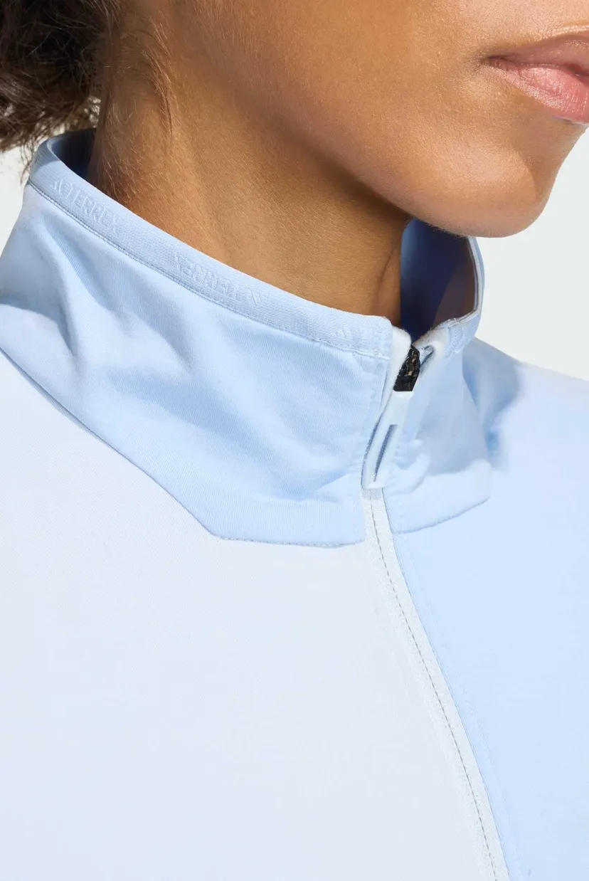 Жіноча блакитна спортивна кофта Terrex Multi CLIMAWARM Full-Zip Tech Fleece 5