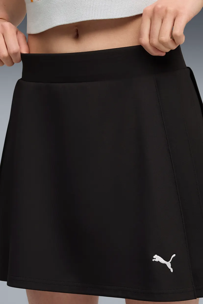 Женская черная юбка Wardrobe Essentials Pleated Skirt Women 4